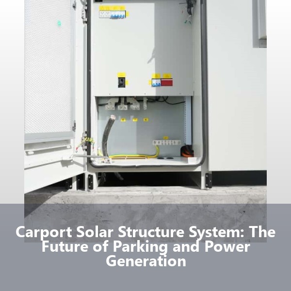 Carport Solar Structure System: The Future of Parking and Power Generation